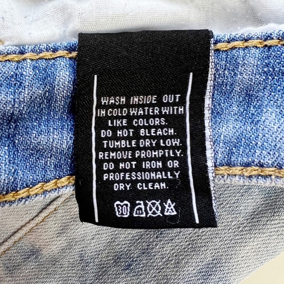 Altar'd State Light Denim Cutoff Shorts Distressed - Picture 7 of 9